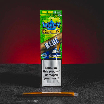 Juicy Hemp Wrap Kenderpakolatok tollszárhoz Csomagban 2 db áfonya kék