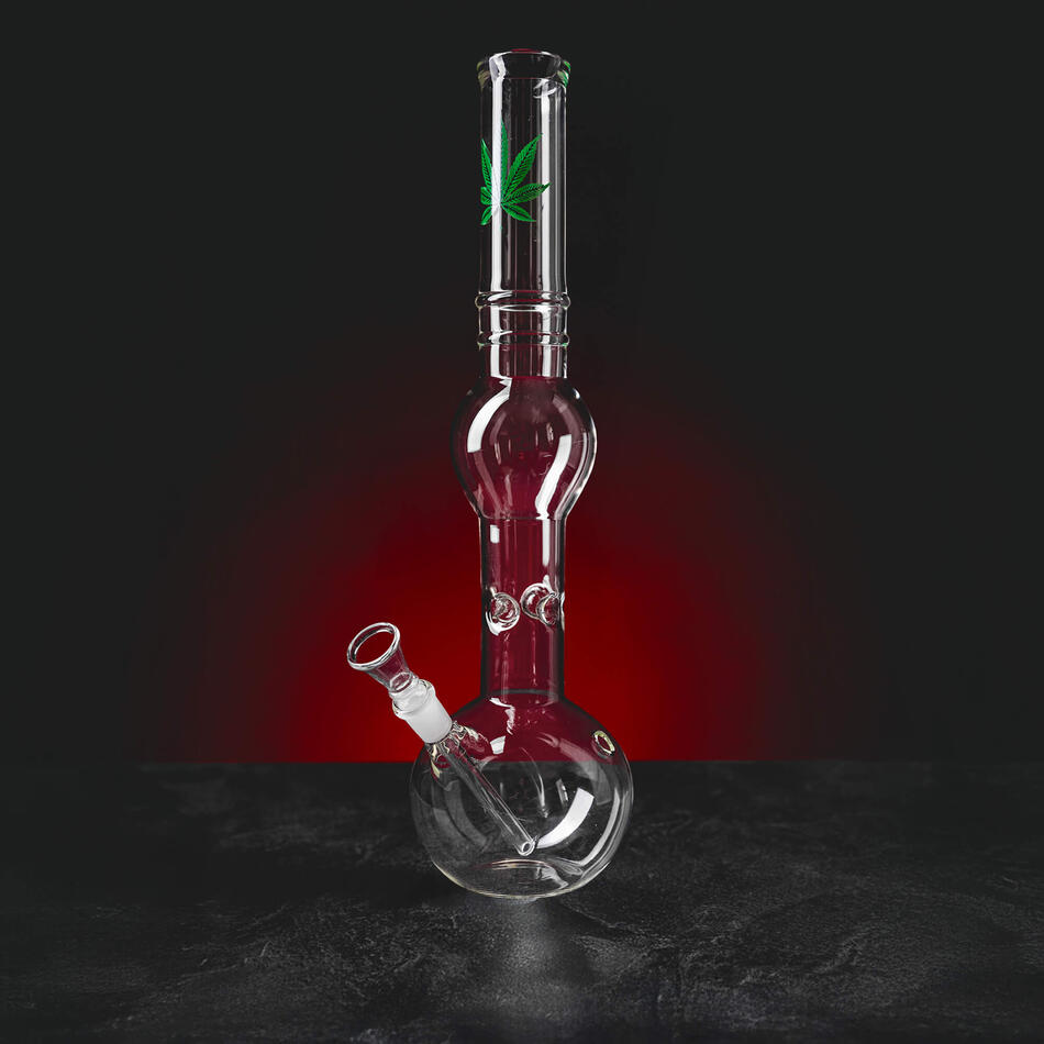 Kratom World Dreamliner 39 cm-es üveg bong ganja marihuána cbd hhc kratom világ