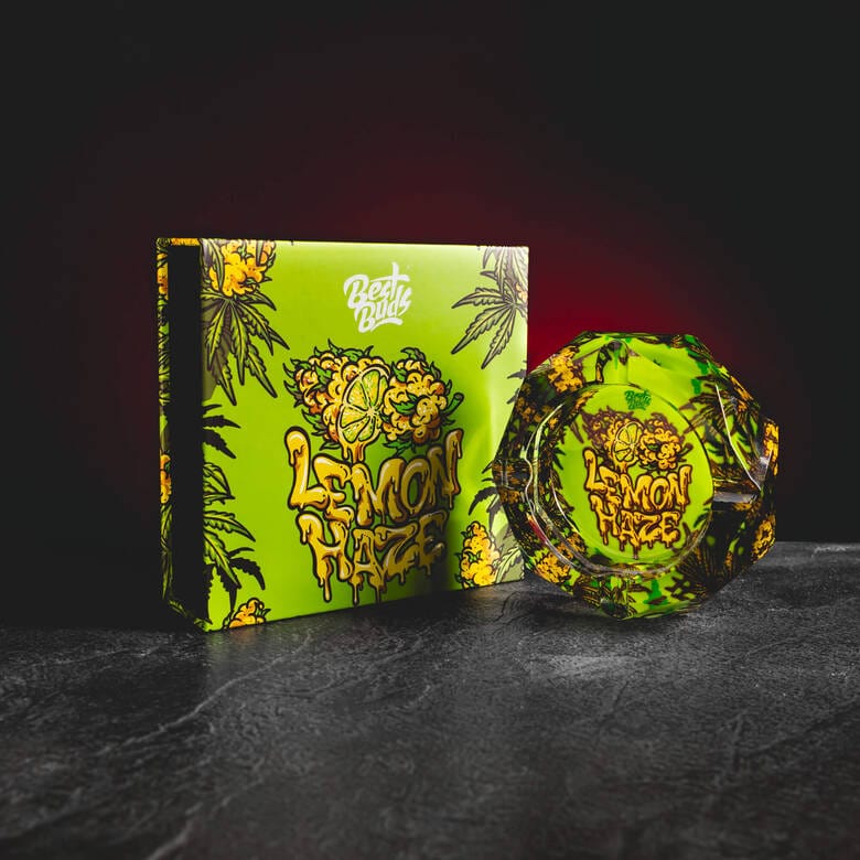 Lemon Haze kristályüveg hamutartó