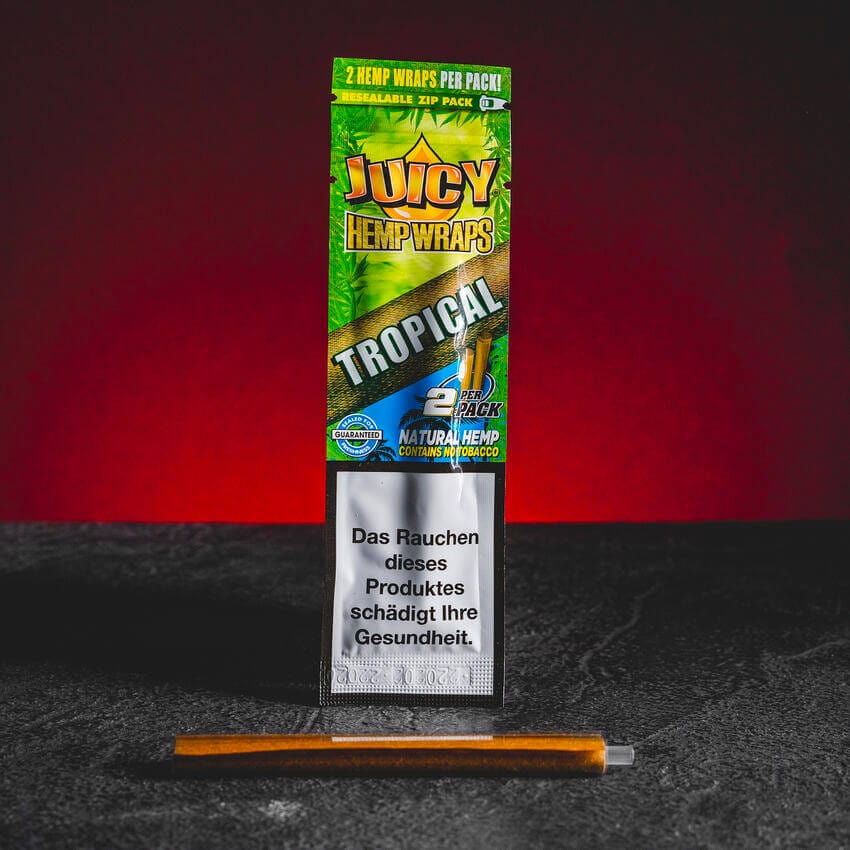 Juicy Hemp Wrap Kender Pakolások Tollhoz Csomagolásonként 2 db trópusi gyümölcscsomagban