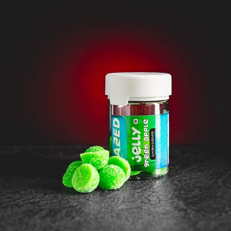 Dazed Jelly green alma Csokoládé darabok Minőségi csokoládé hhc élmény akció praha ehető hhc 500mg hhc
