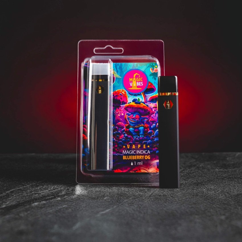 Magic Mix Vape Blueberry OG – eldobható vape toll innovatív kannabinoid-keverékkel és édes áfonyás OG profillal a mély relaxáció érdekében. kratom world magic mix vaporizátor vape kratomworld eladás