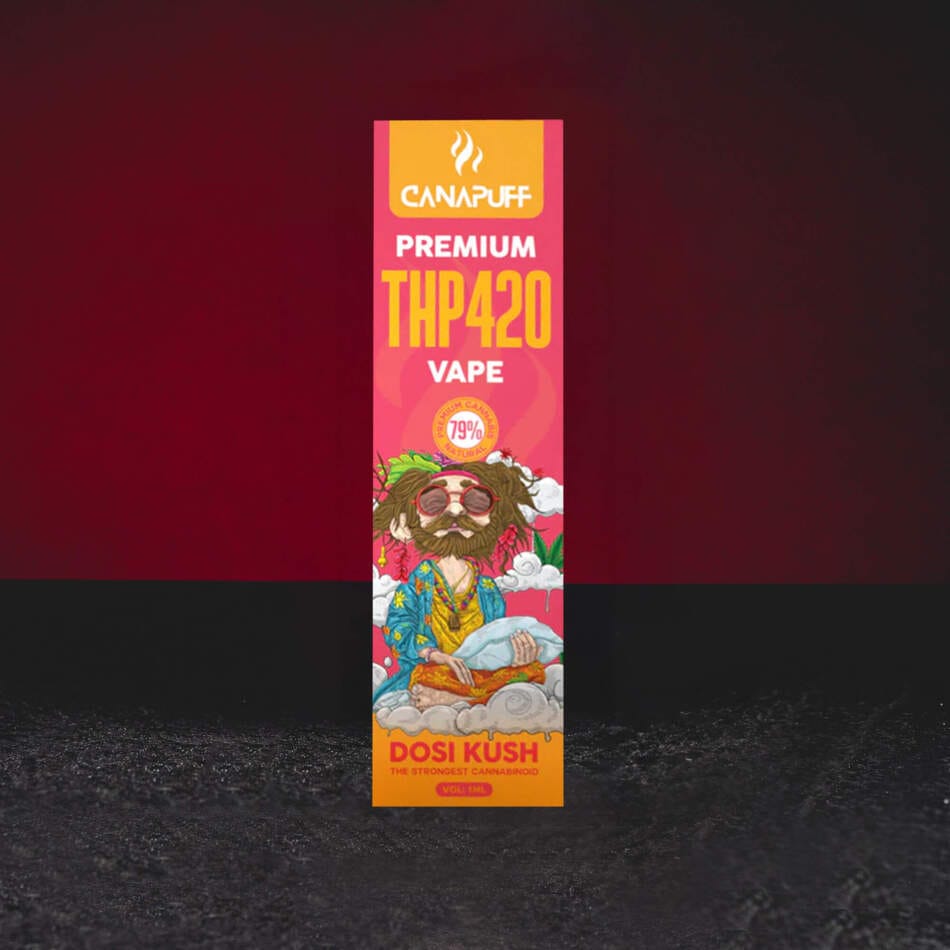 THP420 Vape Pen 79% 1ml GSC – markáns vape kush, fekete cseresznye, menta, sütemény és enyhe petrolos aroma tónusokkal